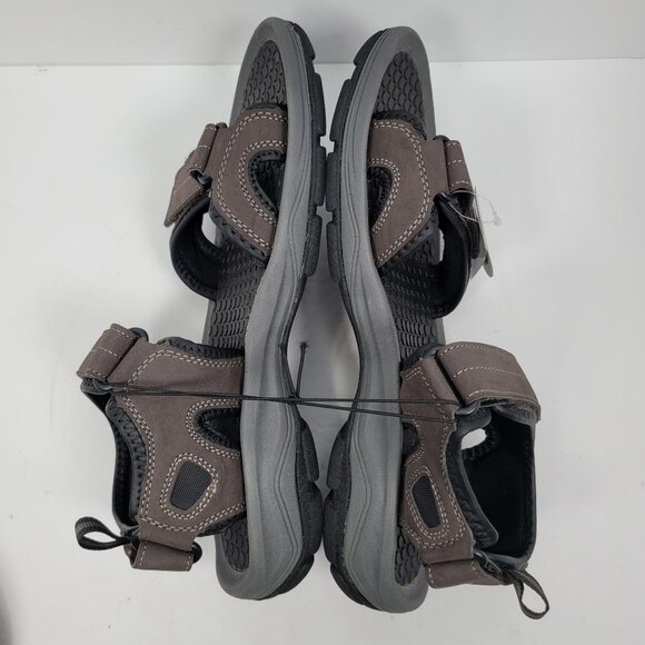 Khombu Barracuda River Comfort Men's Dark Brown Sandals US Size 11M NWT - Picture 6 of 8